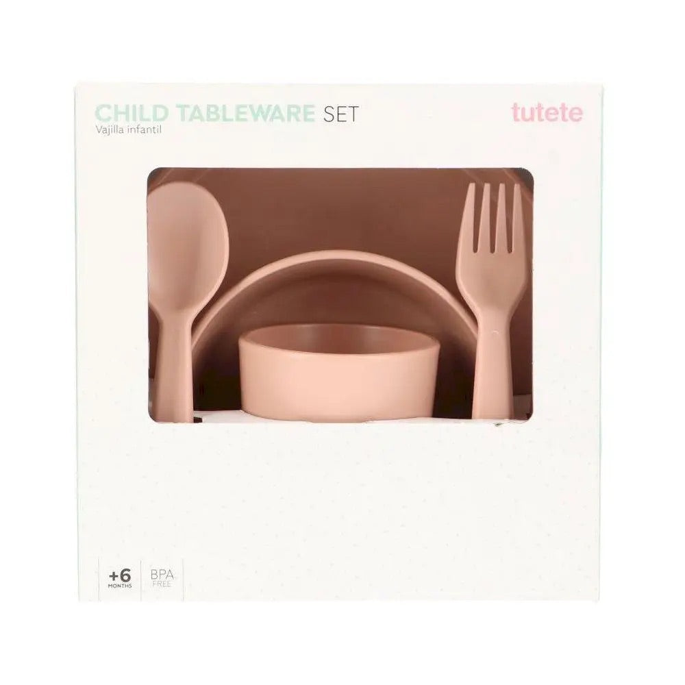 Vaisselle Enfant Rose Clair