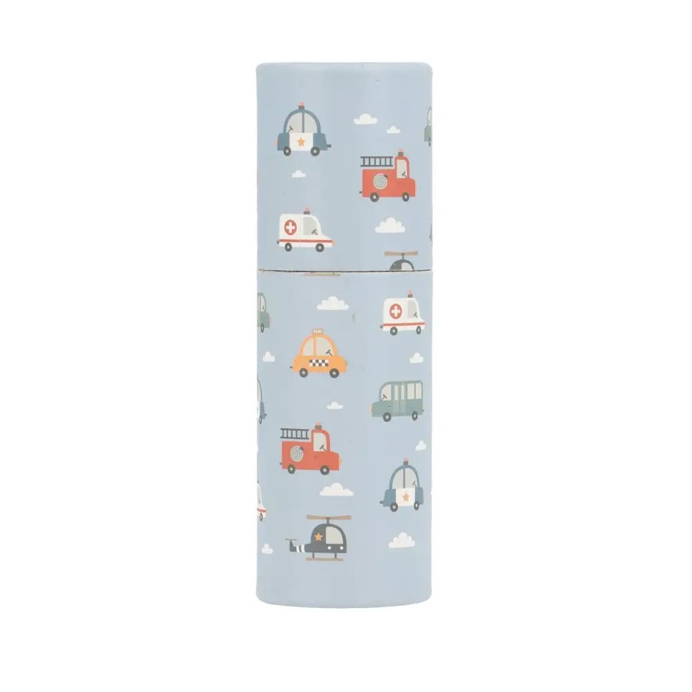 Tube de 12 crayons City Cars