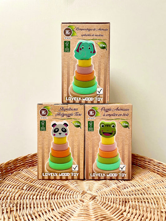 Puzzles bois à empiler