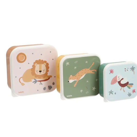 3 Boîtes Déjeuner Annimaux