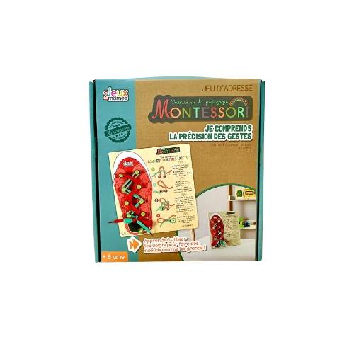 Jeu Montessori – Apprendre à faire ses lacets