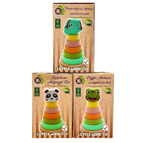 Puzzles bois à empiler